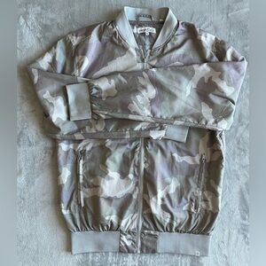 Sovereign Code Camo Military Green Bomber Jacket Large